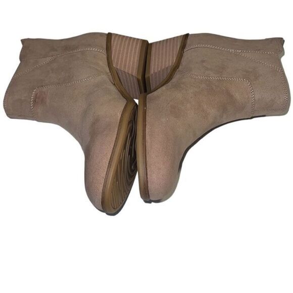 Dr Scholl’s Lawless Toast Taupe Odor Control Suede Ankle Booties Size 7.5 NIB - Picture 8 of 13